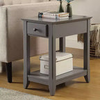 13" Bertie Accent Table Gray - Acme Furniture