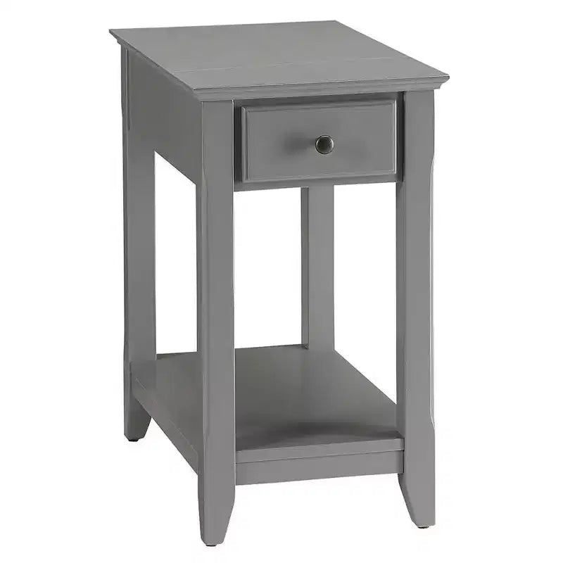 13" Bertie Accent Table Gray - Acme Furniture