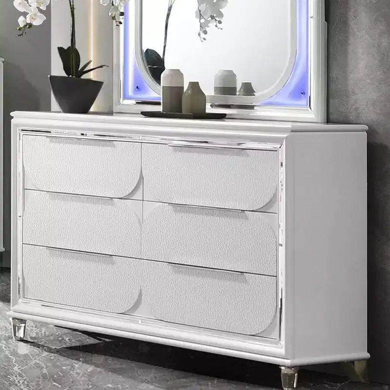 64,33" Cassetto Contenitore Decorativo Tarian Finitura Bianco Perla - Acme Furniture