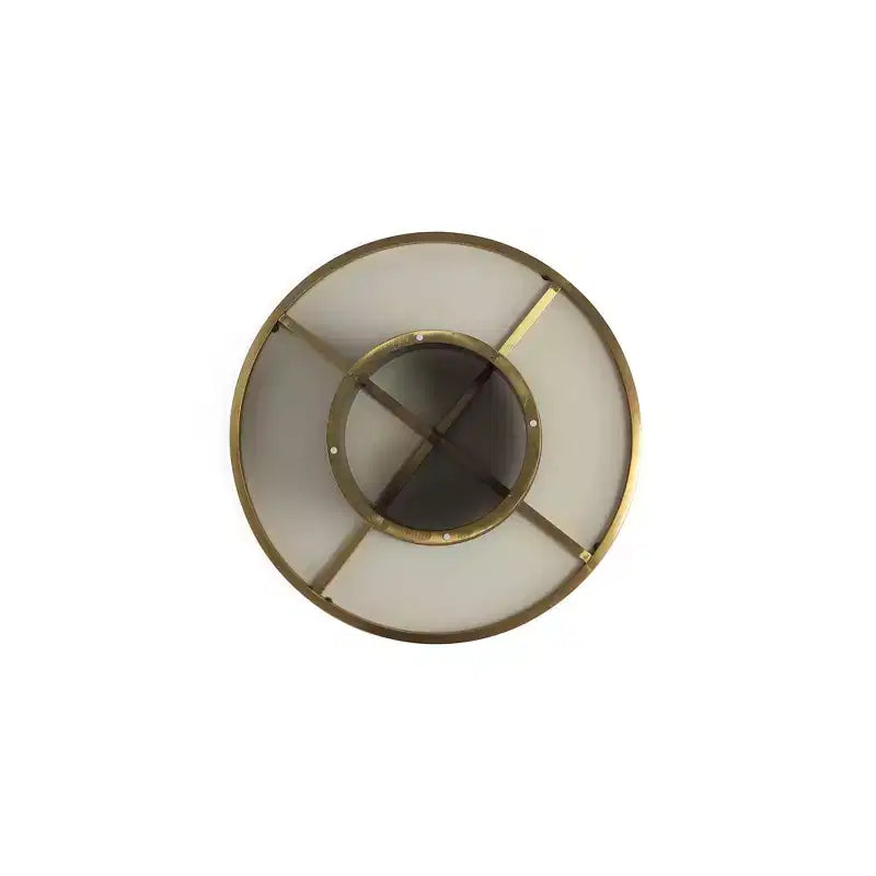 Manhattan Comfort Glenn Set 2 Pezzi Tavolino da Caffè e Tavolino Laterale Oro