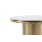 Manhattan Comfort Glenn Set 2 Pezzi Tavolino da Caffè e Tavolino Laterale Oro