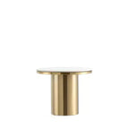 Manhattan Comfort Glenn Set 2 Pezzi Tavolino da Caffè e Tavolino Laterale Oro