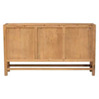 bali & pari Sibu Rattan and Reclaimed Wood Cabinet Natural/Natural Brown
