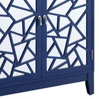 32" Einstein Console Table Blue Finish - Acme Furniture