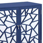 32" Einstein Console Table Blue Finish - Acme Furniture
