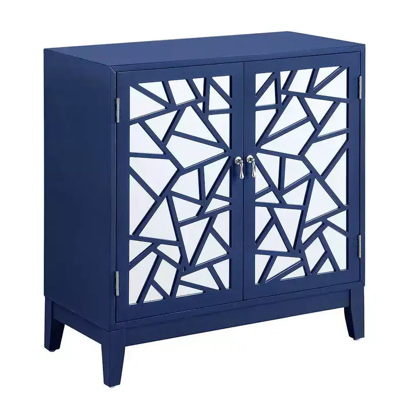 32" Einstein Console Table Blue Finish - Acme Furniture