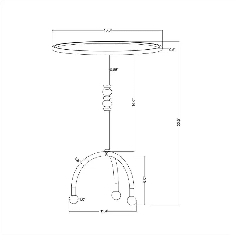 Traditional Cast Iron Side Table - Threshold™ designed with Studio McGee