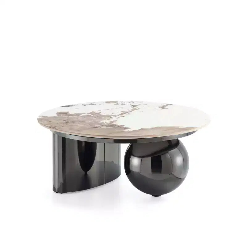 Manhattan Comfort Laurel 2pc Coffee Table and End Table Set Black