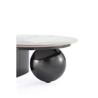 Manhattan Comfort Laurel 2pc Coffee Table and End Table Set Black