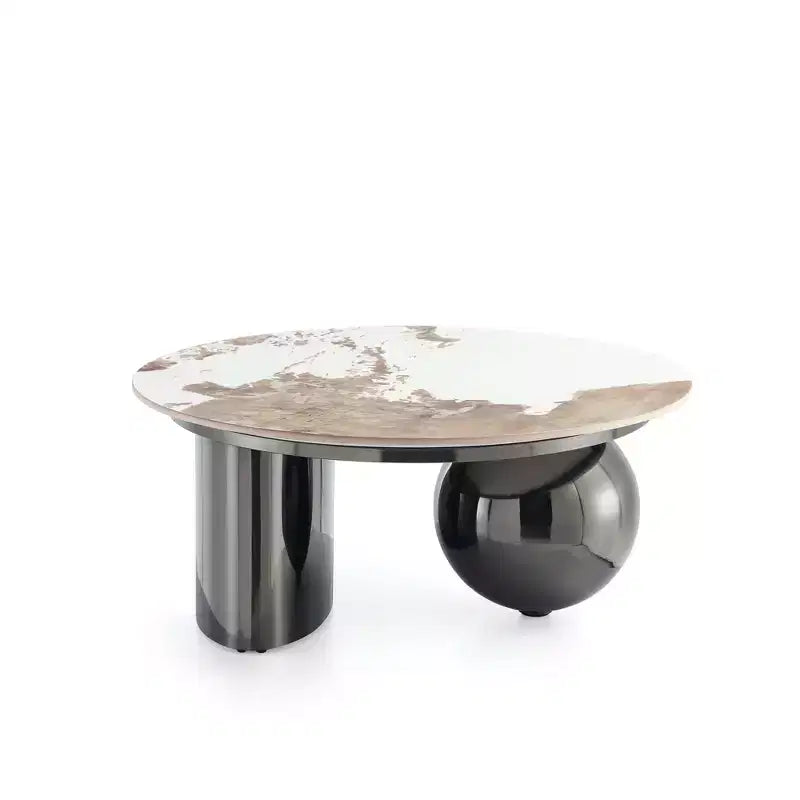 Manhattan Comfort Laurel 2pc Coffee Table and End Table Set Black