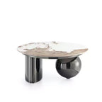 Manhattan Comfort Laurel 2pc Coffee Table and End Table Set Black