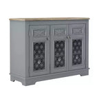 Festivo 45" Vintage Storage Accent Buffet Sideboard Cabinet Gray