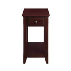 13" Bertie Accent Table Espresso Finish - Acme Furniture: Transitional Style, Open Storage, Wood Composite