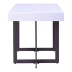 Neyo 22" Square Mdf End Table with Drawer White - miBasics