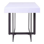 Neyo 22" Square Mdf End Table with Drawer White - miBasics