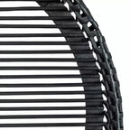Storied Home Set of 2 Round Table Trays on Stands Black