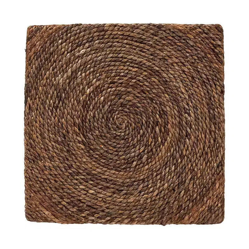 bali & pari Verino End Table Natural Seagrass/Espresso Brown