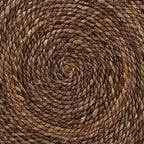 bali & pari Verino End Table Natural Seagrass/Espresso Brown