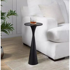 LumiSource Gemma Metal Side Table Matte Black