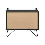 Tavolino d'appoggio Melkree 21" Finitura Quercia/Nero - Acme Furniture: Look Industriale, Cassetto Contenitore