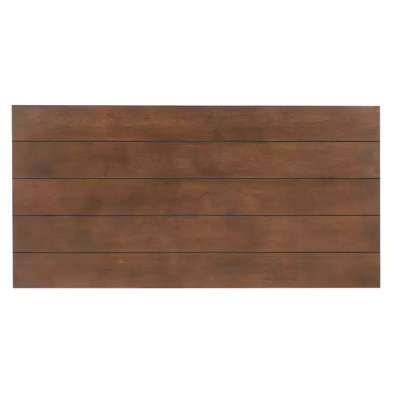 Powell Richie Set Tavolino da Caffè e Tavolini Laterali 3 Pezzi con Finitura in Bronzo Scuro e Piano Impiallacciato Noce: Set di Mobili per Soggiorno Rettangolari