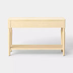 Consolle in legno tornito con due cassetti naturale - Threshold™