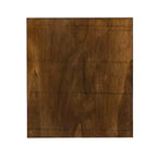Hamri Traditional C Style Accent Table Walnut Wood and Hand Distressed Black Metal Frame - Powell: Sofa Side, Bedroom Use