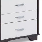 Tavolino accentato Eloy 20" Bianco/Nero - Acme Furniture: Design rettangolare moderno, Struttura in MDF, Piano in composito di legno, Cassetto contenitore