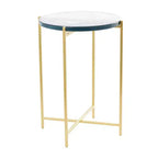 Olivia & May Metal X Shaped Accent Table: No Assembly, Indoor Use, Iron Frame, 24.4" Height