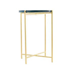 Olivia & May Metal X Shaped Accent Table: No Assembly, Indoor Use, Iron Frame, 24.4" Height