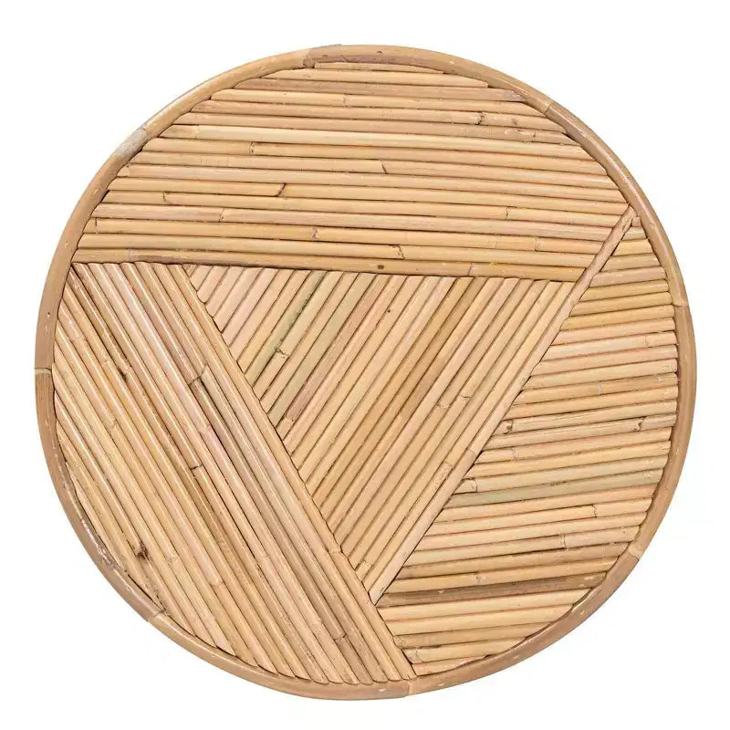 bali & pari Milagra Natural Rattan Coffee Table: Bohemian, No Assembly, Indonesia Crafted