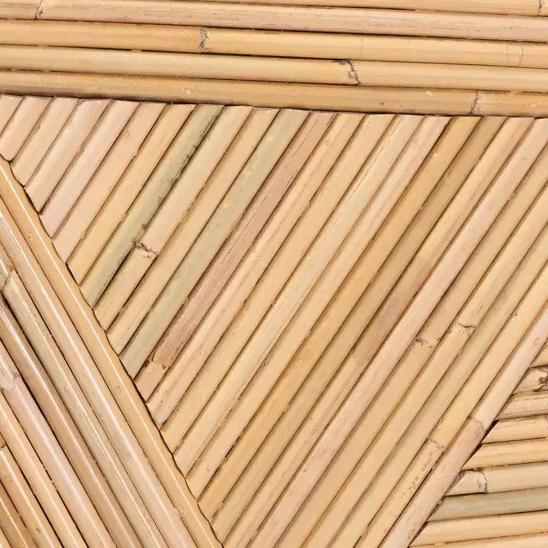 bali & pari Milagra Natural Rattan Coffee Table: Bohemian, No Assembly, Indonesia Crafted