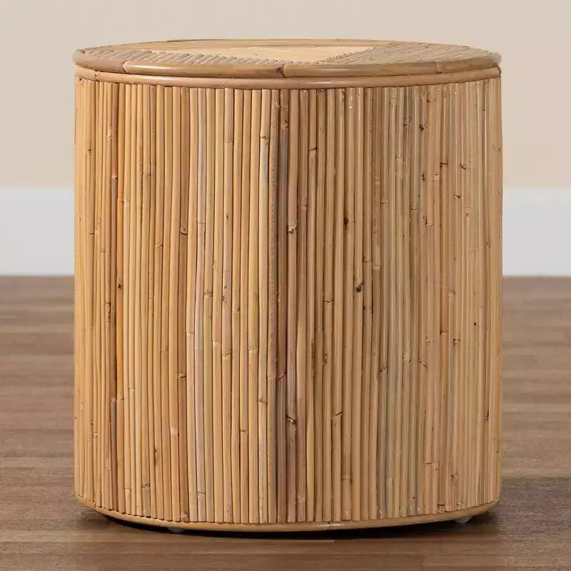 bali & pari Milagra Natural Rattan Coffee Table: Bohemian, No Assembly, Indonesia Crafted