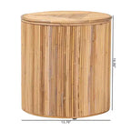 bali & pari Milagra Natural Rattan Coffee Table: Bohemian, No Assembly, Indonesia Crafted