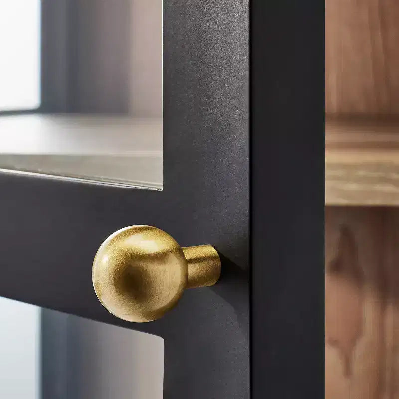 Vetrinetta in vetro 60" Crystal Cove nera - Threshold™ designed with Studio McGee