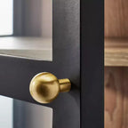 Vetrinetta in vetro 60" Crystal Cove nera - Threshold™ designed with Studio McGee