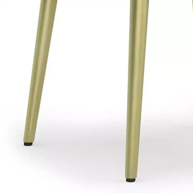 Tavolino Bissell naturale - WyndenHall: Legno di mango, intarsio in ottone, design moderno di metà secolo