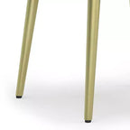 Tavolino Bissell naturale - WyndenHall: Legno di mango, intarsio in ottone, design moderno di metà secolo