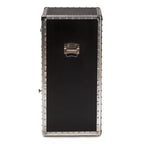 Cosette Metal Floral Accent Cabinet Silver - Baxton Studio: Universal Storage Footlocker, 28" High