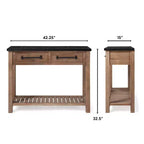 Eugene Console Table Brown - ClickDecor