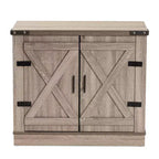 Mobile scarpiera Wayne Farmhouse Wood 2 ante in rovere marrone - Baxton Studio: Organizer per ingresso, contiene 9 paia di scarpe