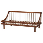 Baxton Studio Helio Wood Twin Daybed Walnut Brown