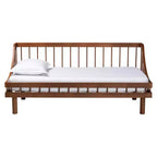 Baxton Studio Helio Wood Twin Daybed Walnut Brown