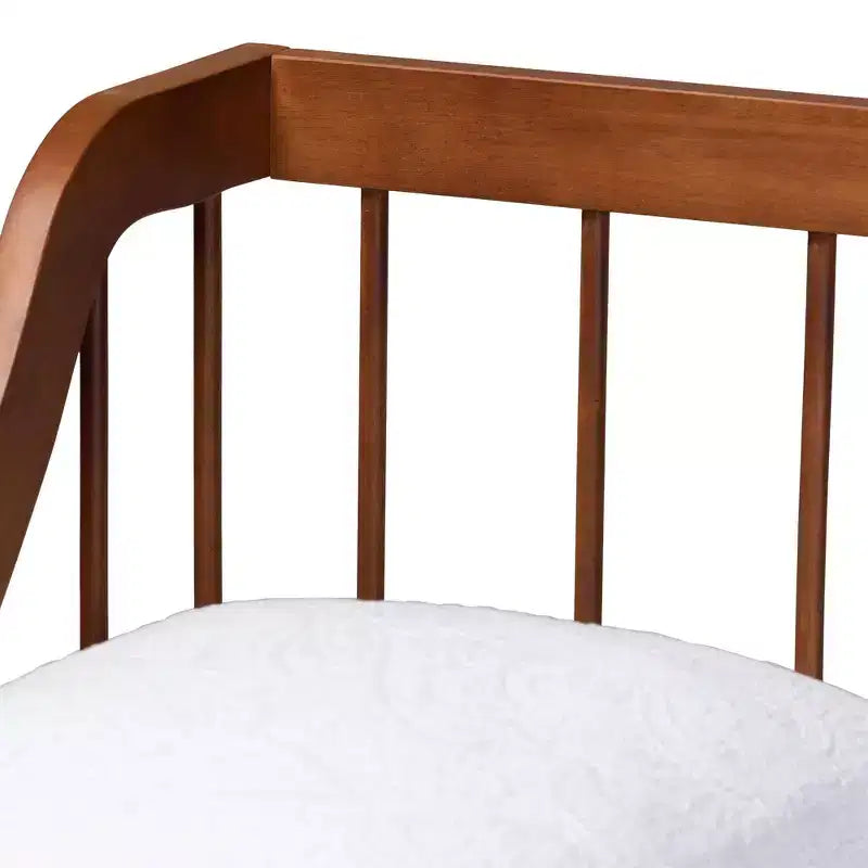 Baxton Studio Helio Wood Twin Daybed Walnut Brown