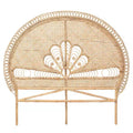 Queen Size Marlette Rattan Standalone Headboard Natural Brown - Baxton Studio