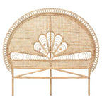 Queen Size Marlette Rattan Standalone Headboard Natural Brown - Baxton Studio