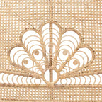 Testiera indipendente Marlette in rattan, misura queen, marrone naturale - Baxton Studio