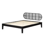 South Shore Queen Hoya Bed and Headboard Black