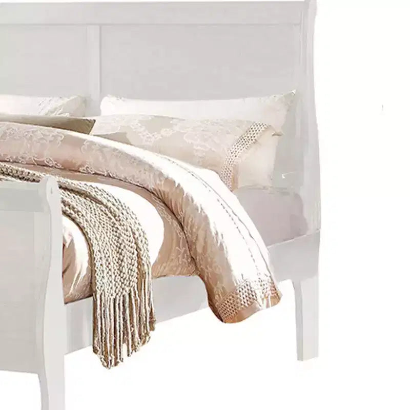 85" Twin Bed Louis Philippe, Faux Leather Headboard - Acme Furniture: KD