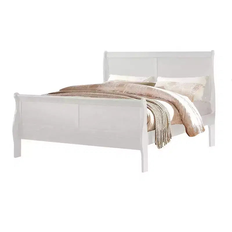 85" Twin Bed Louis Philippe, Faux Leather Headboard - Acme Furniture: KD